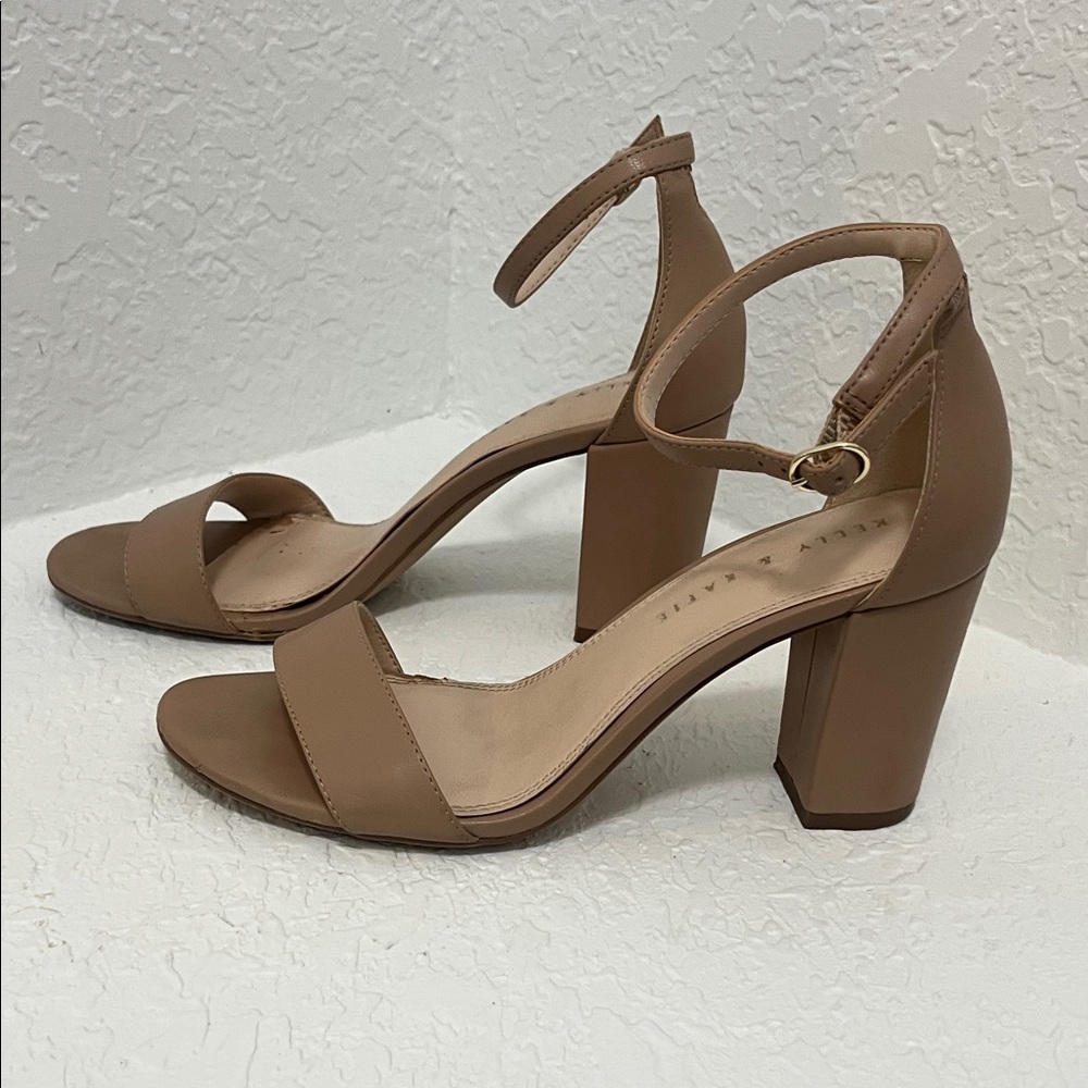 Kelly & Katie Tan Ankle Strap Heels - Picture 5 of 9